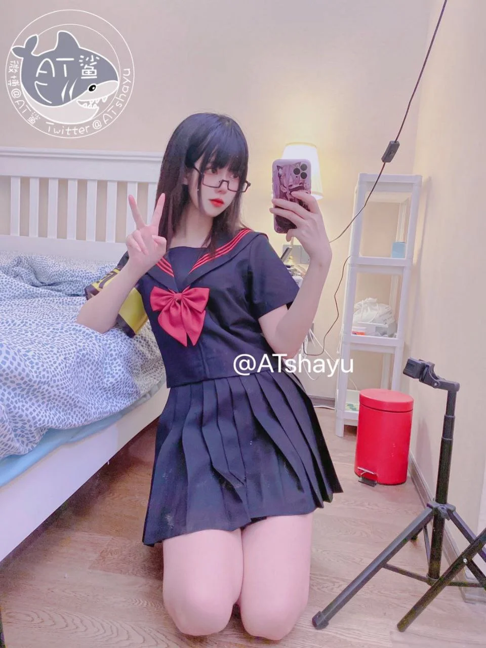 AT鲨 - 不守纪律的风纪委员 [51P,1V-20MB] tg@simisebaisi 【丝足阁】031.webp